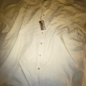 Battic Bay Men's Cream Short Sleeve Shirt XXL